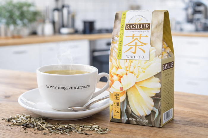 Basilur White Tea Ceai alb chinezesc Refill, 100g [2]