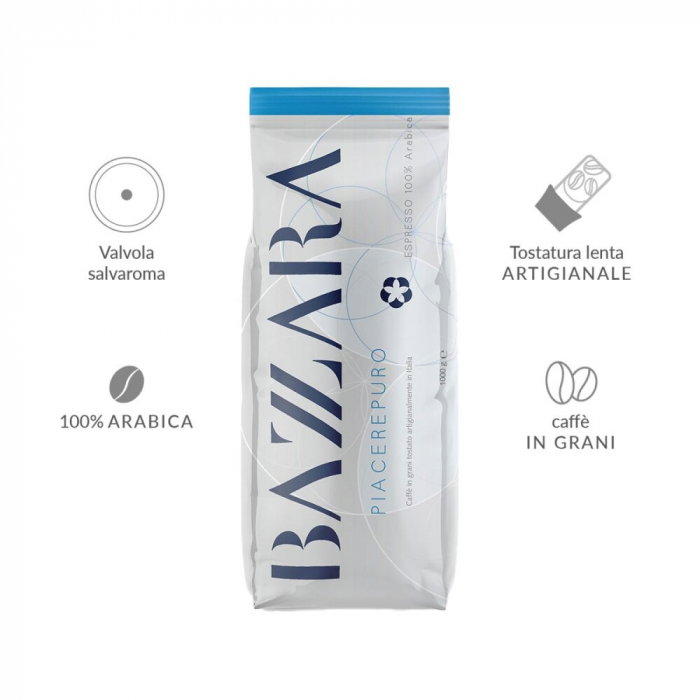 Bazzara PiacerePuro Cafea boabe 1kg [2]