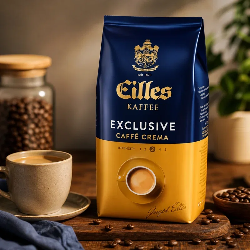 Cafea Boabe Eilles Exclusive Caffé Crema, 500g [2]