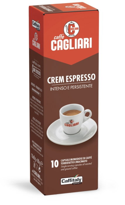 Caffitaly Cagliari Crem Espresso Capsule, 10 buc [1]