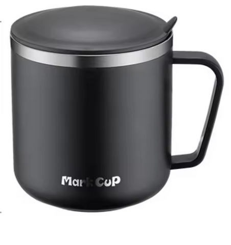 Cană termoizolantă din inox 350 ml cu perete dublu și capac etanș [1]