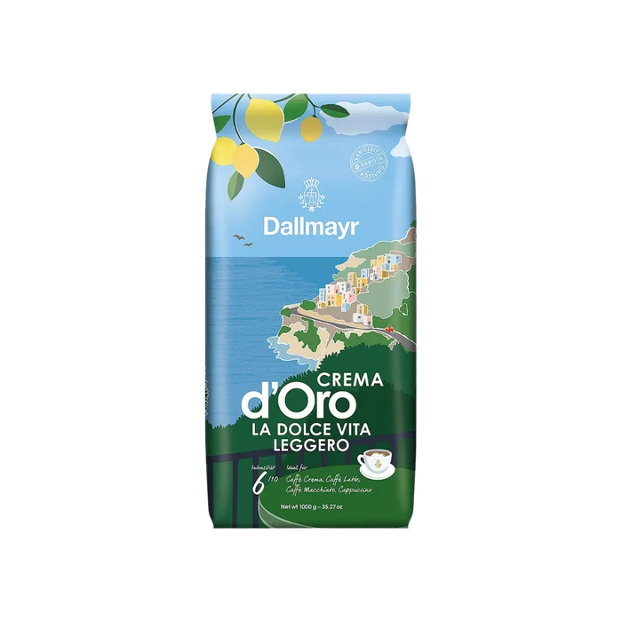 Dallmayr Crema D'Oro La Dolce Vita Leggero Cafea boabe, 1kg [1]