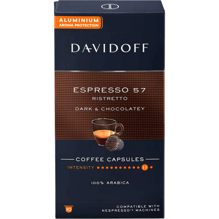 Davidoff 57 Espresso Ristretto Capsule Nespresso, 10 buc [1]