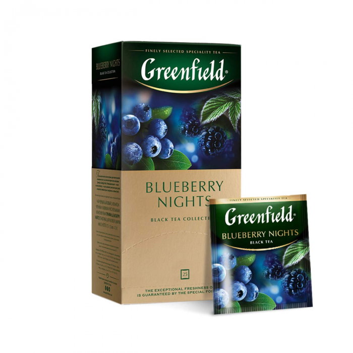 Greenfield Blueberry Nights Ceai negru, 25 pliculete [1]