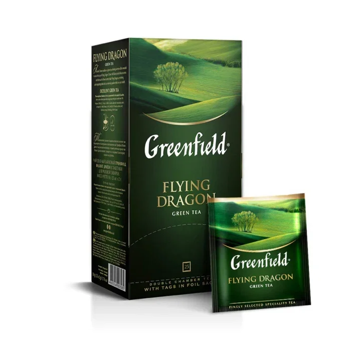 Greenfield Ceai verde Flying Dragon, 25 pliculete [1]