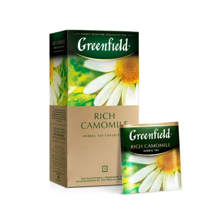 Greenfield Rich Camomile Ceai de plante, 25 pliculete [1]