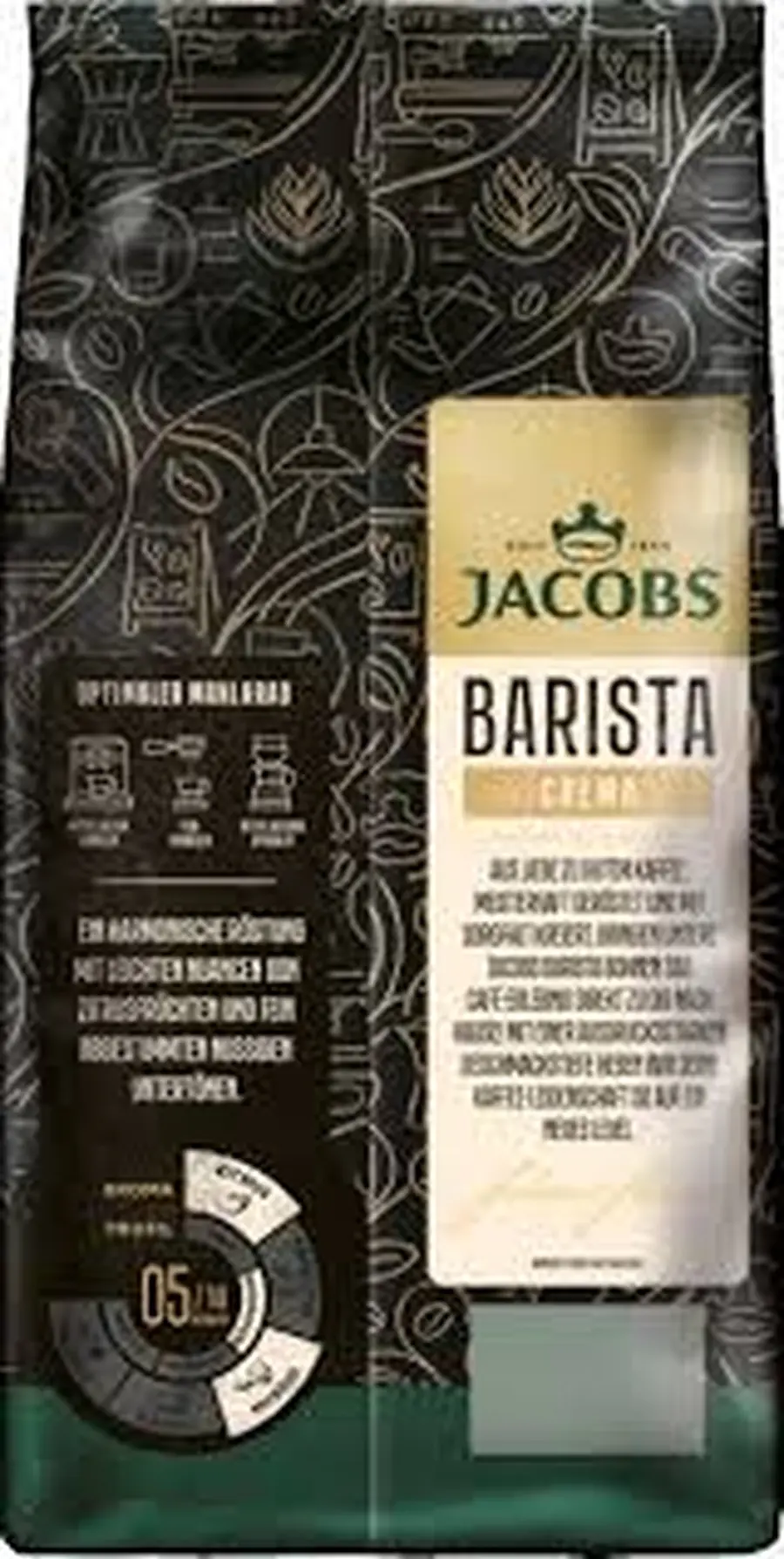Jacobs Barista Editions Crema Cafea boabe 1 kg [4]