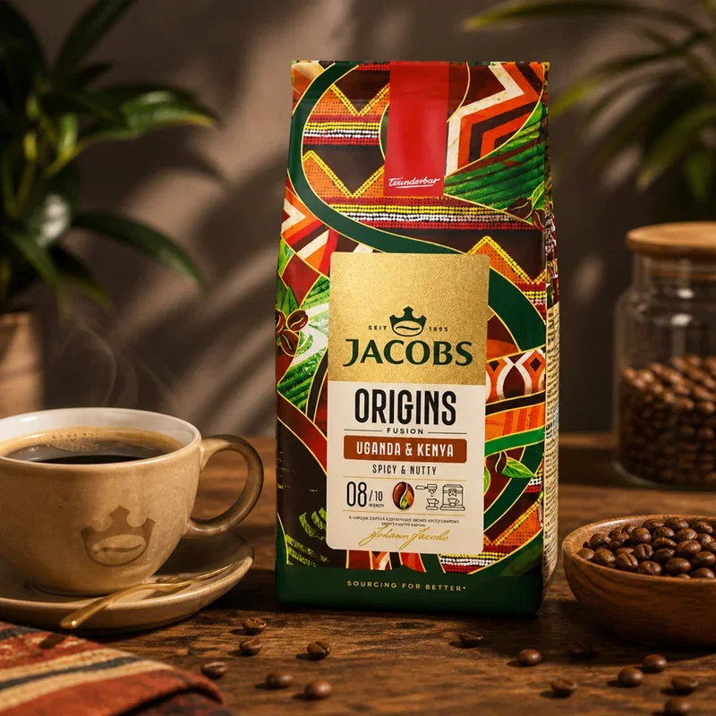 Jacobs Origins Uganda & Kenya Cafea boabe, 1kg [3]