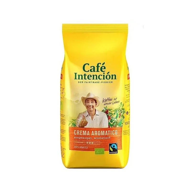 JJ Darboven Intencion Caffe Crema BIO Fairtrade Cafea boabe, 1kg [1]
