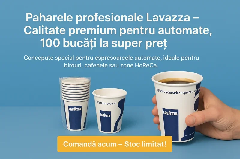 Pahare de carton automate Lavazza 7 oz - 210 ml, 100 buc [5]