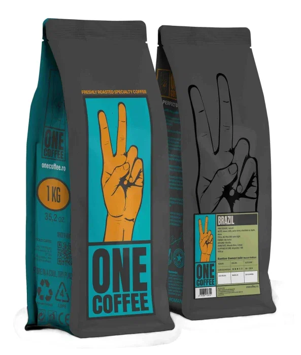 One Coffee Brazilia Santos Sweet Edition Cafea Boabe de Specialitate, 1kg [1]