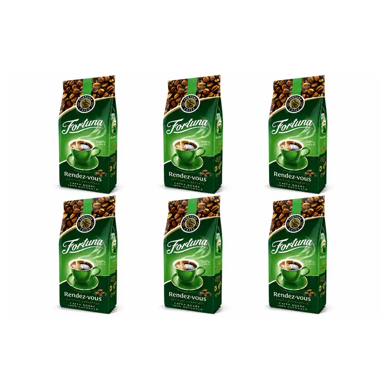 Pachet 6 x Fortuna Rendez-Vous cafea boabe 1kg [1]