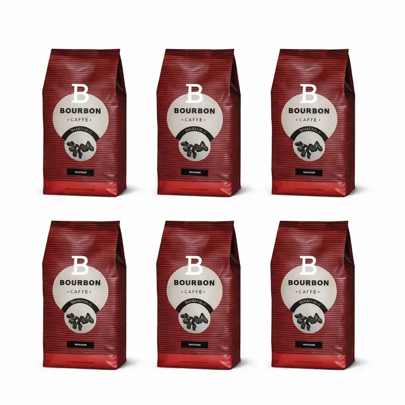 Pachet 6 X Lavazza Bourbon Intenso cafea boabe 1kg [1]