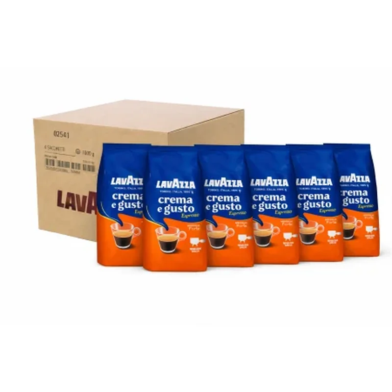 Pachet 6 x Lavazza Crema e Gusto Forte cafea boabe 1kg [1]