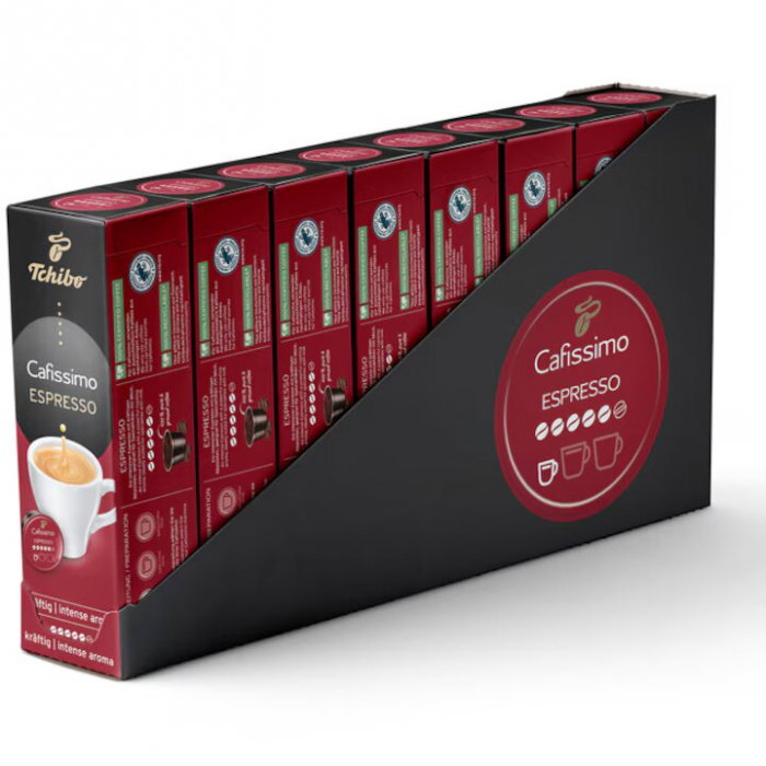 Pachet 8 x capsule Tchibo Cafissimo Espresso Intense Aroma, 80 buc [1]