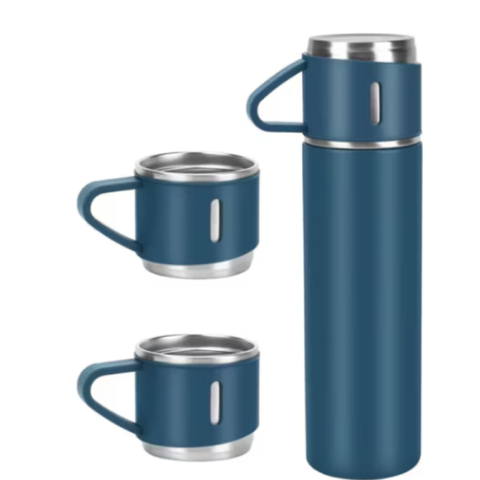 Set Termos și cani termoizolante din inox, albastru [1]