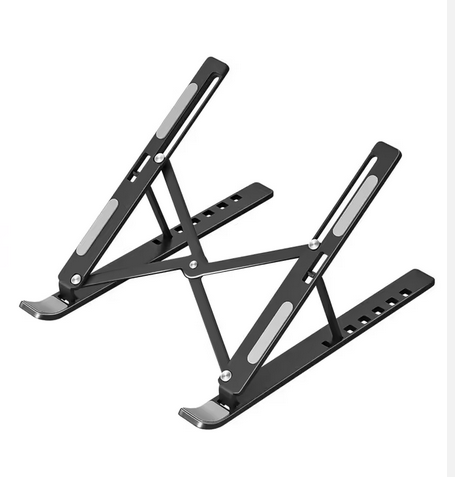 Suport Ergonomic Portabil pentru Laptop din Oțel Carbon, Pliabil, Rotativ și Reglabil 18" [1]