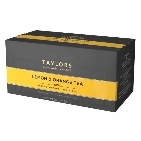 Taylors of Harrogate  Ceai Negru cu Lamaie si Portocala, 100 plicuri [1]
