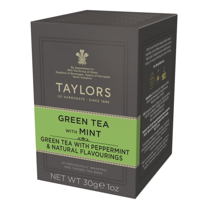 Taylors of Harrogate Ceai Verde cu Menta, 20 pliculete [1]
