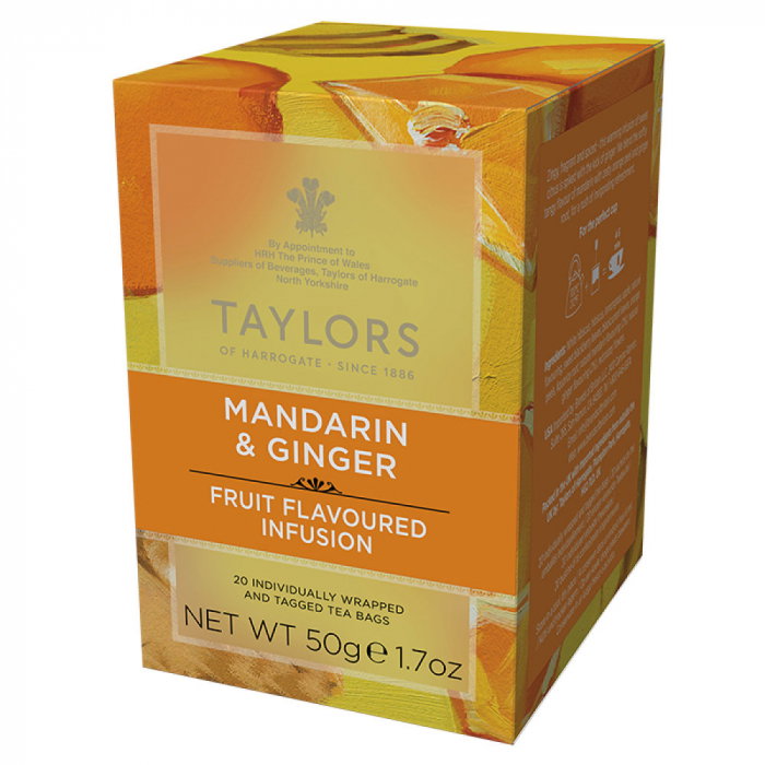 Taylors of Harrogate Mandarin & Ginger Ceai Infuzie, 20 plicuri [1]