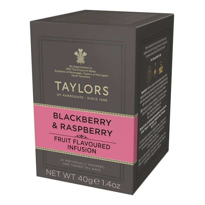 Taylors of Harrogate Mure si Zmeura Ceai Infuzie, 20 pliculete [1]