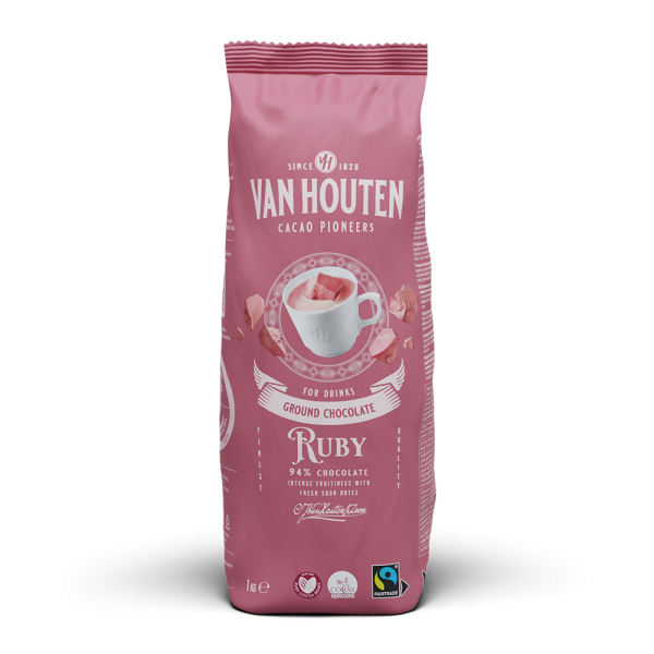 Van Houten Ruby Choc DrinkCiocolata calda, 1kg [1]