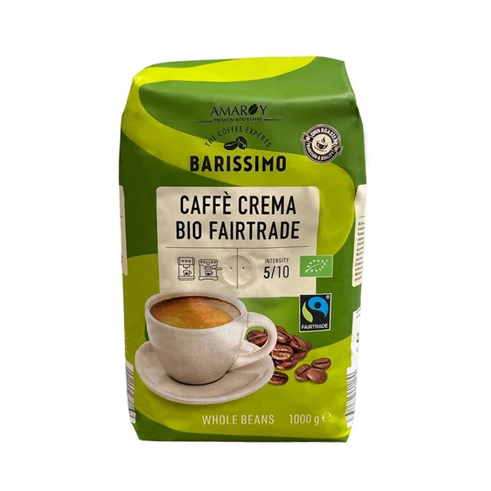 Cafea boabe Amaroy - Amaroy Barissimo Caffe Crema Bio Cafea boabe, 1kg