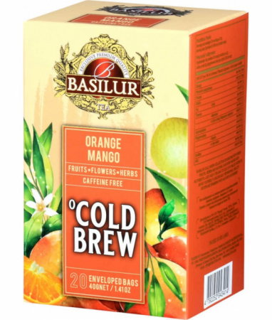 Ceaiuri - Basilur Brew Orange & Mango Ceai rece 20 plicuri