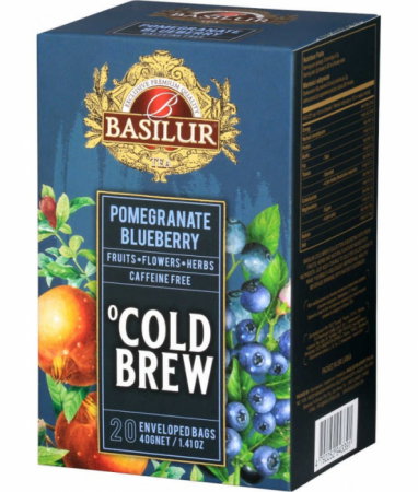 Ceaiuri - Basilur Brew Pomegranate Blueberry Ceai rece 20 plicuri