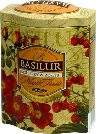Ceaiuri - Basilur Raspberry & Rosehip Ceai negru 100g