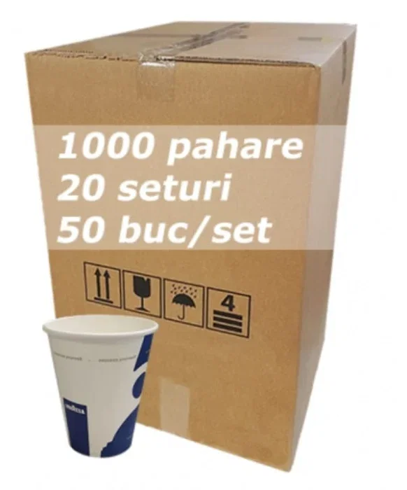 Complementare - Bax Pahare din Carton Lavazza 8 oz / 240 ml, 1000 bucăți