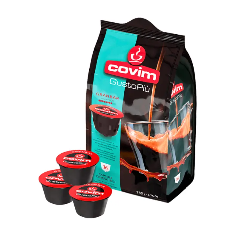 Capsule Espressor Nescafe Dolce Gusto - Covim Granbar Gusto Piu capsule Dolce Gusto, 16 buc