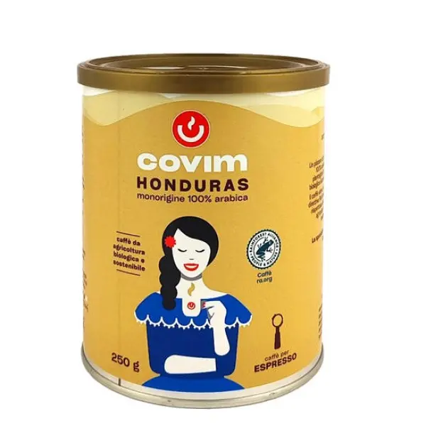 Cafea - Covim Honduras Cafea macinata cutie metalica, 250g