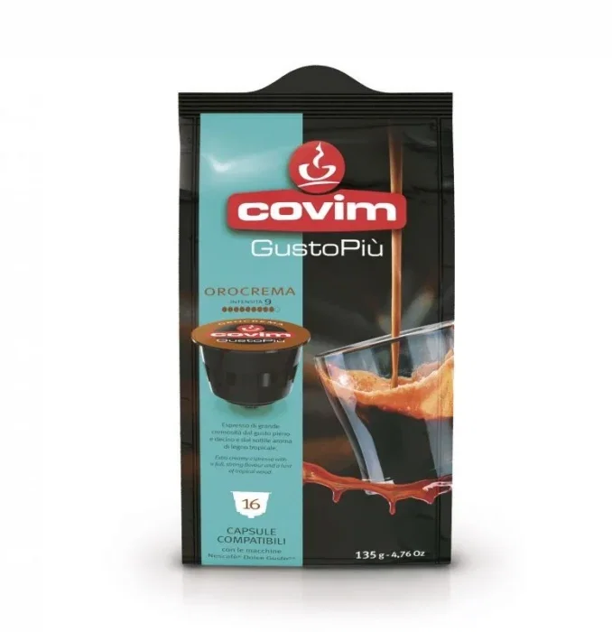 Capsule Espressor Nescafe Dolce Gusto - Covim Orocrema Gusto Piu Capsule Dolce Gusto 16 buc