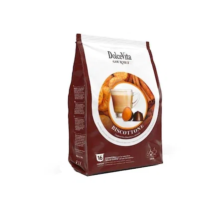 Capsule Espressor Nescafe Dolce Gusto - Dolce Vita Biscottone capsule Dolce Gusto, 16 buc