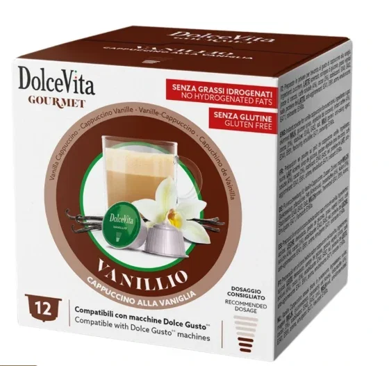 Capsule Espressor Nescafe Dolce Gusto - Dolce Vita Vanillio Capsule  Dolce Gusto, 12 buc
