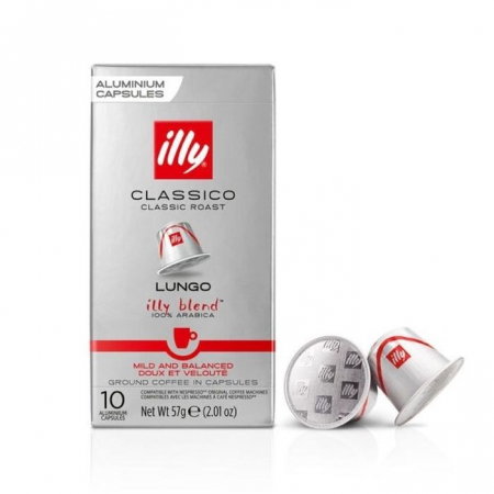 Capsule cafea - Illy Classico Lungo capsule Nespresso, 10 buc