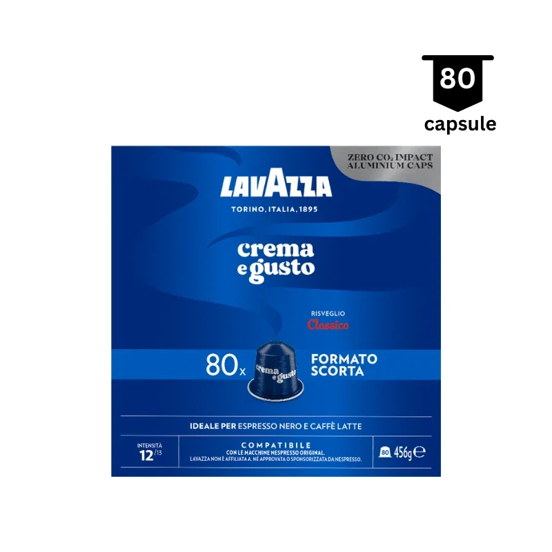 Capsule cafea - Lavazza Crema E Gusto Capsule Nespresso aluminiu 80 buc