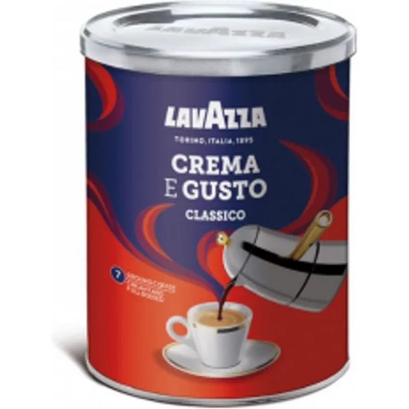 Cafea - Lavazza Crema e Gusto cutie metalica cafea macinata 250g