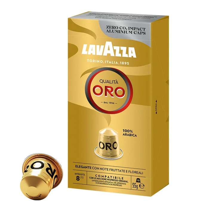 Capsule cafea - Lavazza Qualita Oro Capsule Nespresso  aluminiu 10 buc