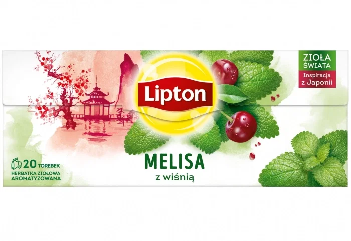Ceaiuri - Lipton ceai Herbal de Melissa si Cirese 20 plicuri