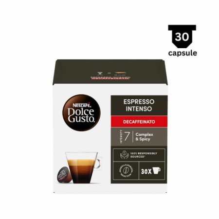Capsule Espressor Nescafe Dolce Gusto - Nescafe Dolce Gusto Intenso Decaffeinato Capsule, 30 buc