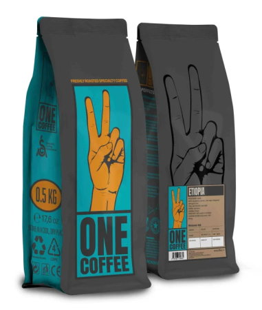 Cafea boabe One Coffee - One Coffee Etiopia Sidamo G2 Cafea boabe de Specialitate, 500g