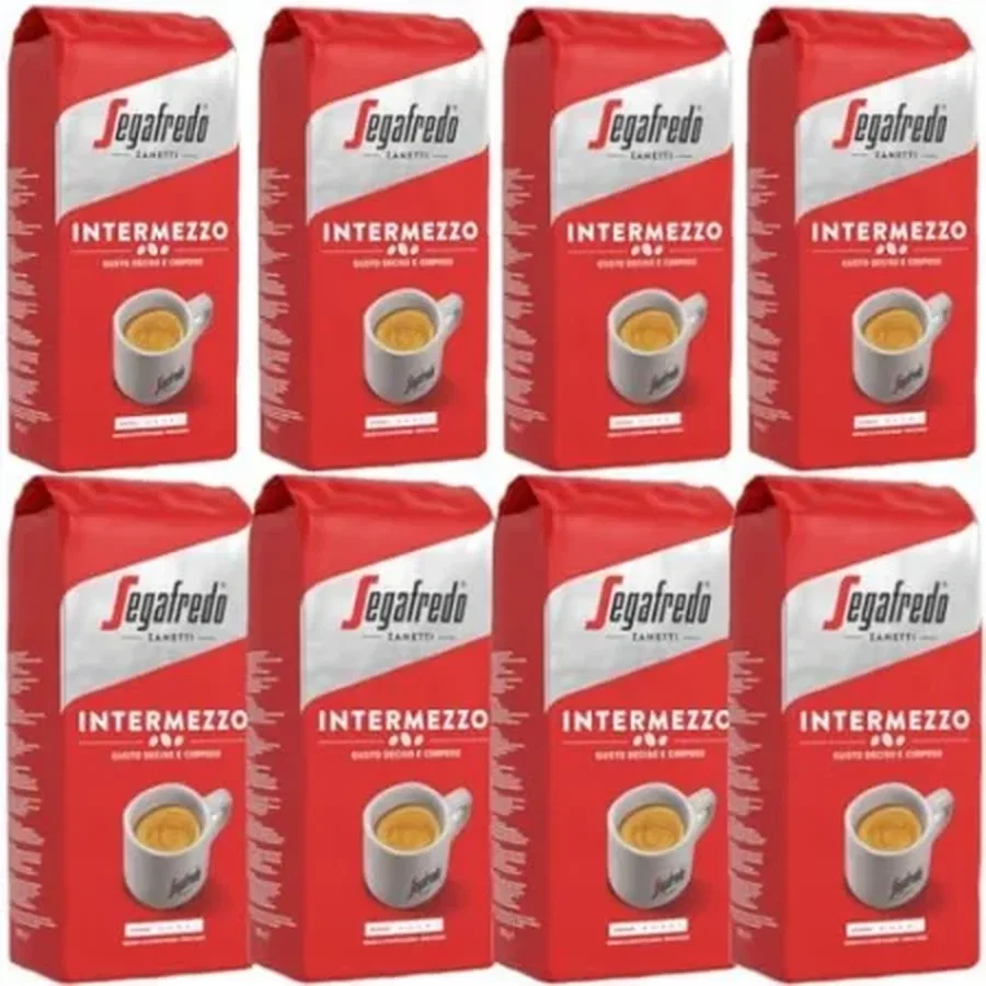 Cafea boabe - Pachet 8 x Cafea boabe Segafredo Intermezzo 1lg