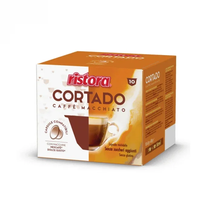 Capsule Espressor Nescafe Dolce Gusto - Ristora Dolce Gusto Cortado capsule 10 buc