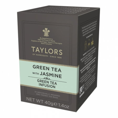 Ceaiuri - Taylors of Harrogate Ceai Verde cu Iasomie, 20 pliculete