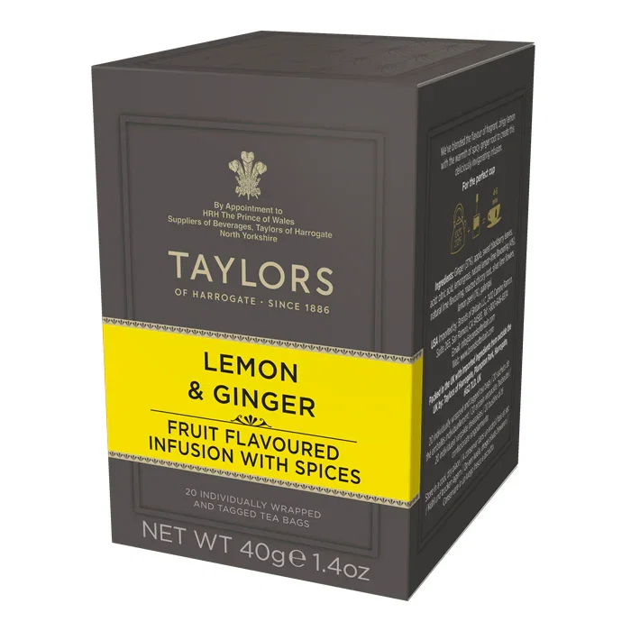 Ceaiuri - Taylors of Harrogate Lamaie & Ghimbir ceai infuzie, 20 plicuri