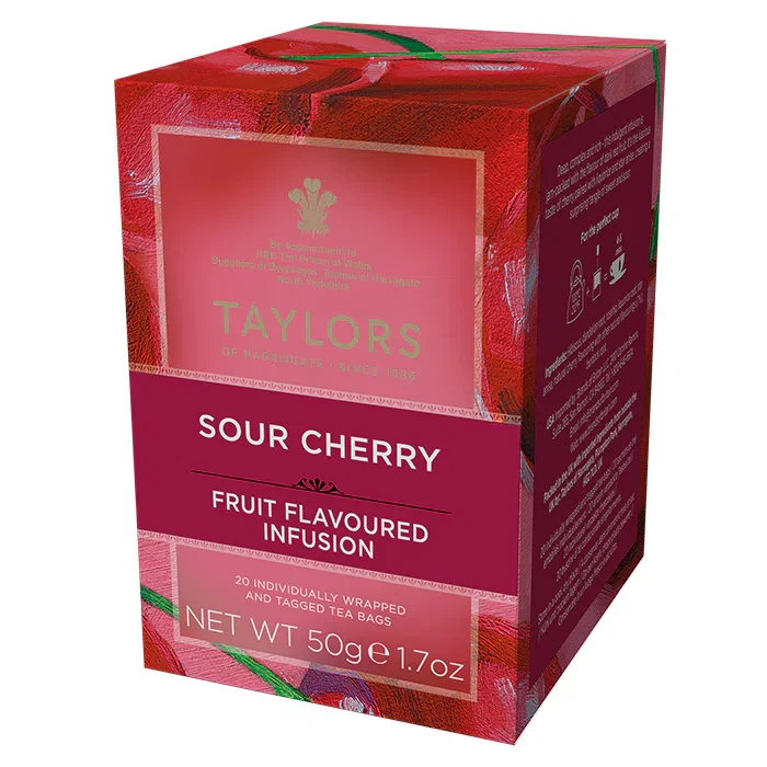 Ceaiuri - Taylors of Harrogate Sour Cherry Ceai Infuzie, 20 pliculete