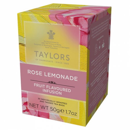 Ceaiuri - Taylors of Herrogate Ceai limonada de trandafir, 20 pliculete
