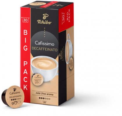 Capsule cafea - Tchibo Cafissimo Caffe Crema Decaffeinated Capsule, 30 buc